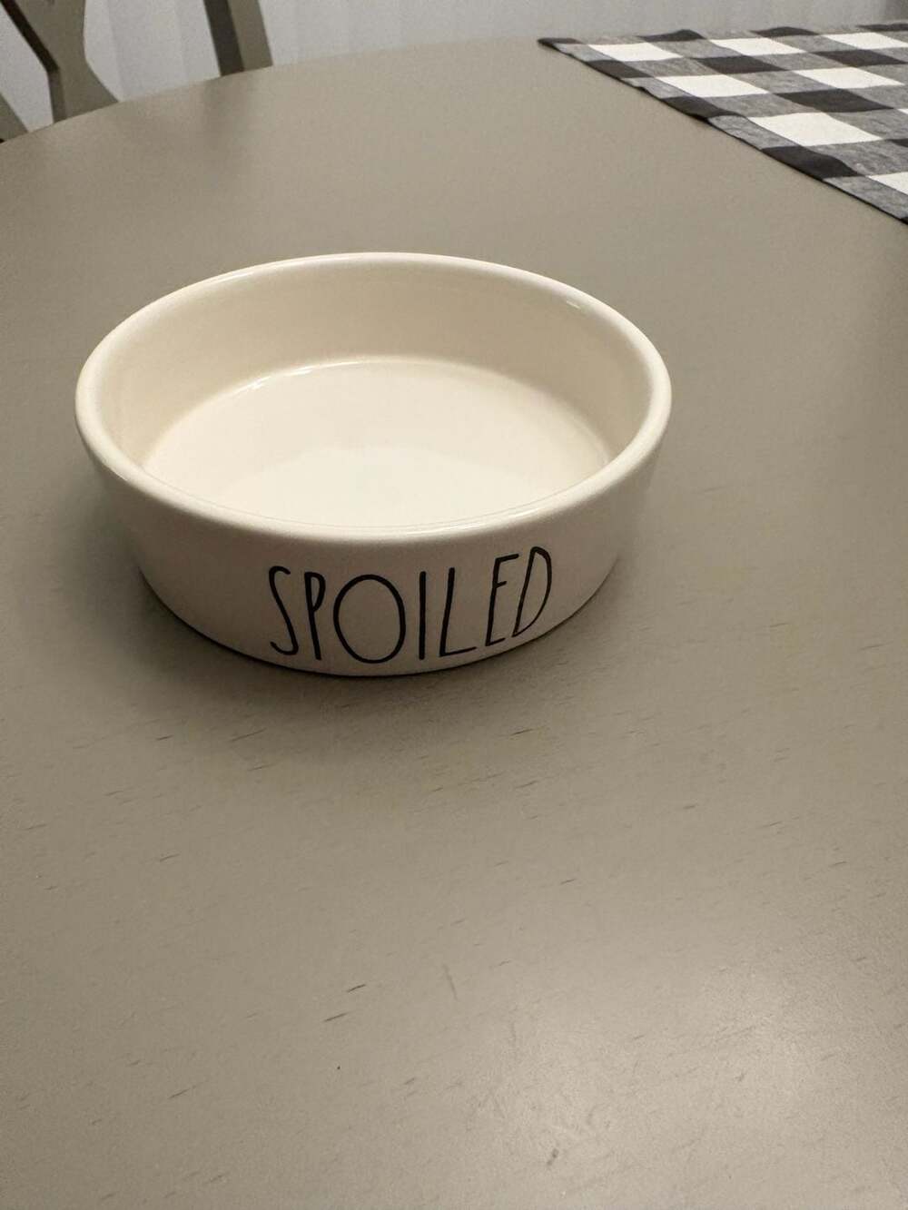 Rae Dunn Artisan Collection SPOILED Ceramic Pet Bowl